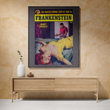 Frankenstein Woven Blanket – Classic Gothic Horror Book Cover Throw